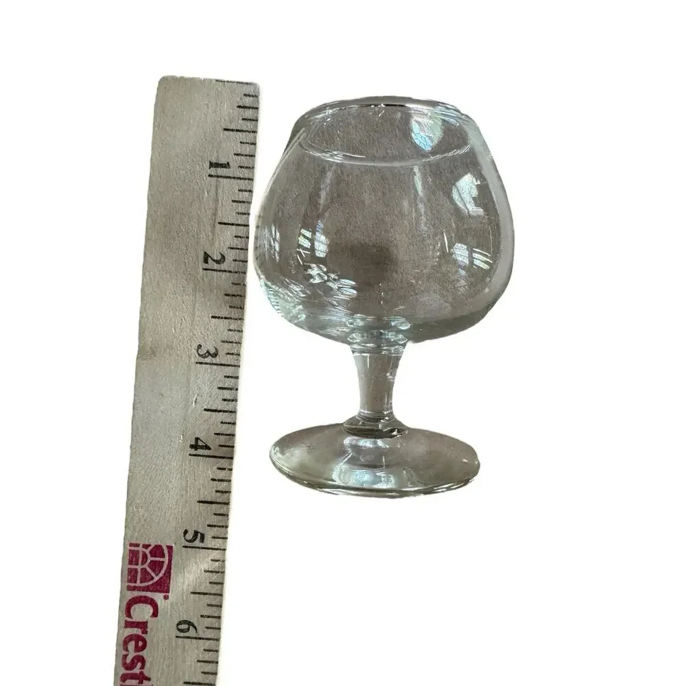 VTG Mini Brandy Snifters (3) Barware Man Cave Leisure Cognac‎ 4 Oz Cigar Party